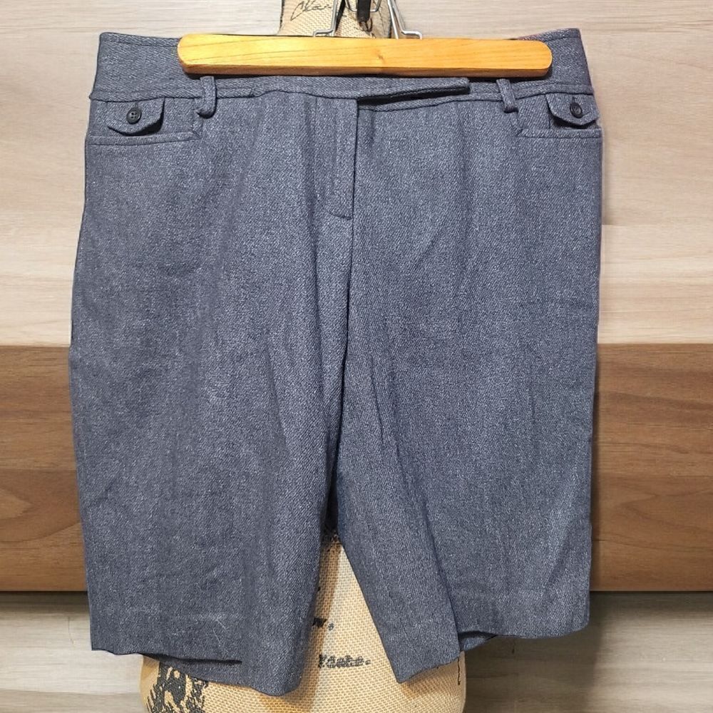 LOFT Grey Wool Dress Shorts Size 6 Petite